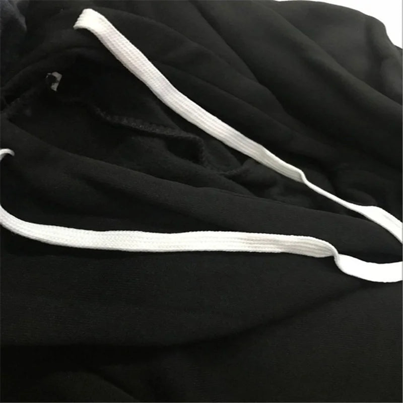 Plus Size Women's Two-piece QUEEN Printed Sportswear Jogging Suit Women's Hooded Sportswear Suit Clothes Hoodie + Sweatpants