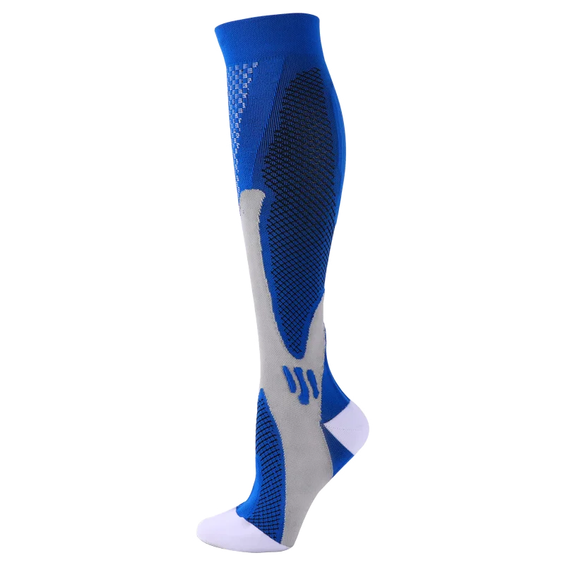 Compression Stockings Blood Circulation Promotion Slimming Compression Socks Anti-Fatigue Comfortable Solid Color Socks