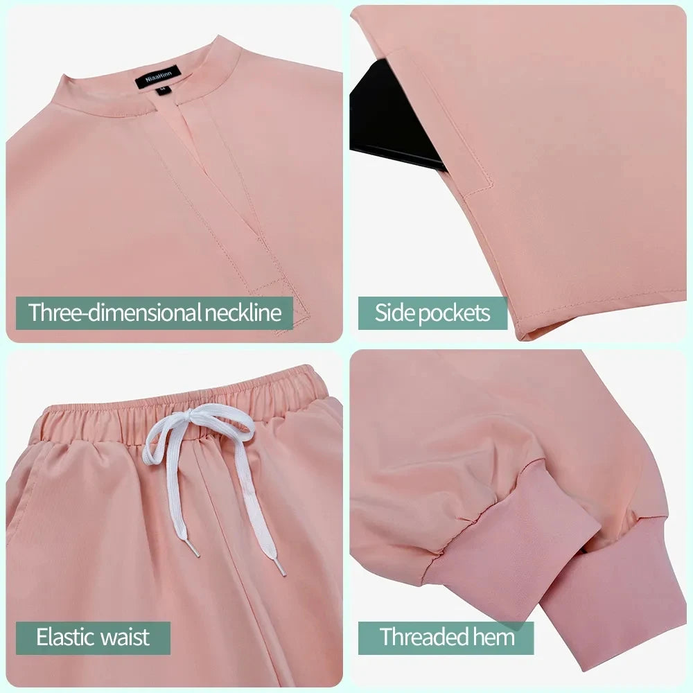 Medical Uniforms Women Scrubs Sets Nurse Nursing Work Clothes