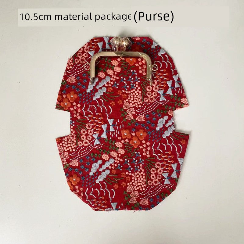Machine Embroidery Extended Mobile Phone Bag Fabric