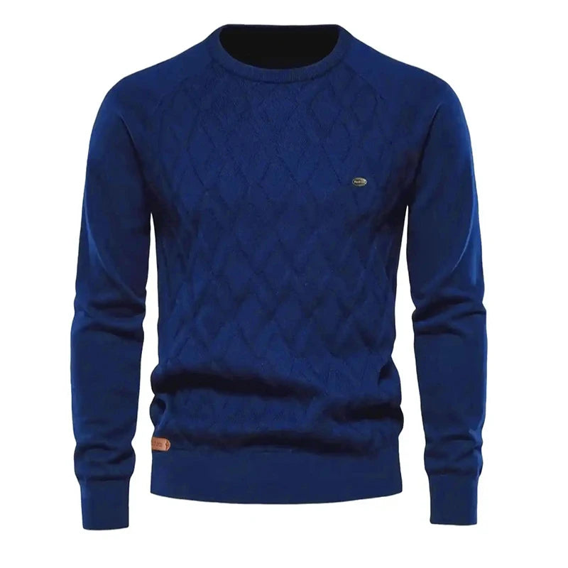 Winter High Quality Men sweater concise style knit men pullover knitwear winter crew neck knitted cotton sweater men