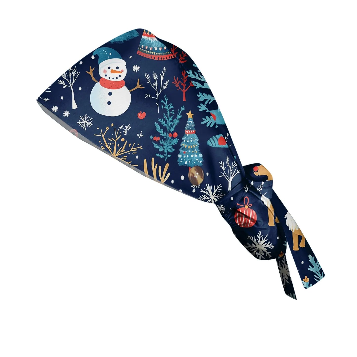 Christmas scrubs caps Pet shop hats Beauty Cleaning cap Wholesale prices cotton pet grooming nursing scrubs work cap