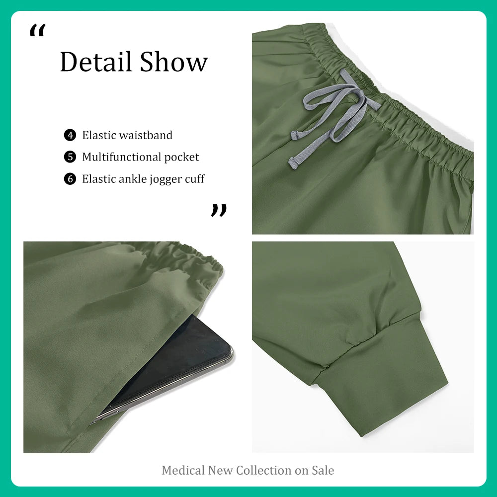 Hospital Scrubs Sets Doctor Nursing Uniform Suit for Male Female Dental Clinic Supplies Nurse Uniforms Women Medical Accessories