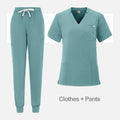 High Quality Medical Women Scrubs Sets Hospital Surgery Dental Clinic Beauty Spa Salon Lab Workwear Clothes Nurses Accessories