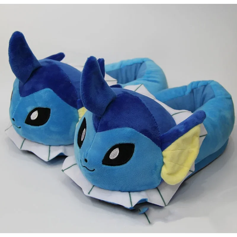 Pokemon Pikachu Eevee Snorlax Squirtle Indoor Slippers Flat Home Cute Cartoon Slippers Unisex Couple Animal Warm Non-slip Shoes