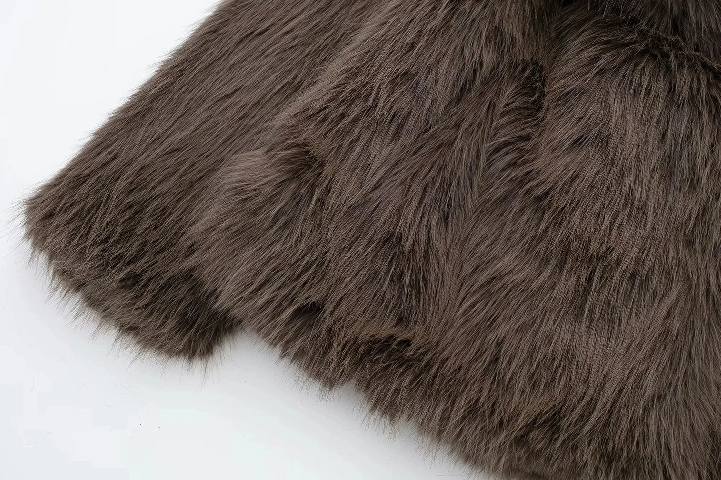 Winter Coats For Women Fashion New Faux Fur Long Sleeves Loose Coat Female Versatile High Street Women's Cardigan