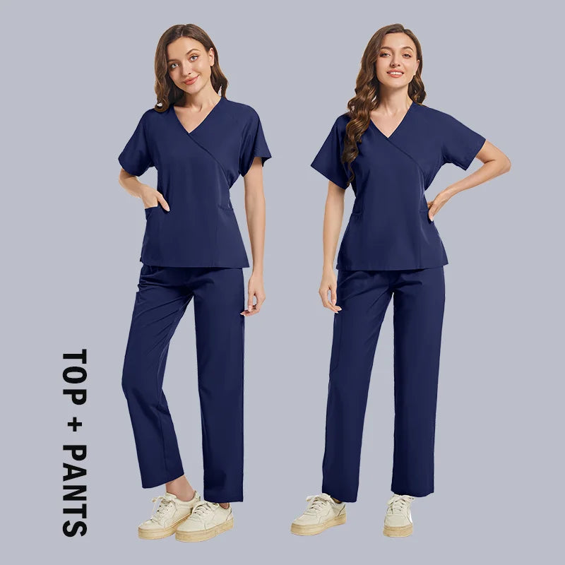 High-quality Scrubs Woman Beauty SPA Uniform Pet Clinical Store Veterinary Dentistry Work Clothes Set Medical Nurse Doctor Suits