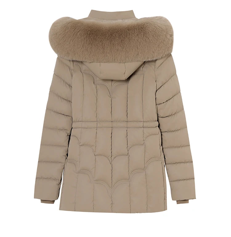 Winter  New Down Jacket Women Parkas Fashion High-Quality Warm Cotton Padded Coat Ladies Short Overcoat Hooded Overwear Tops