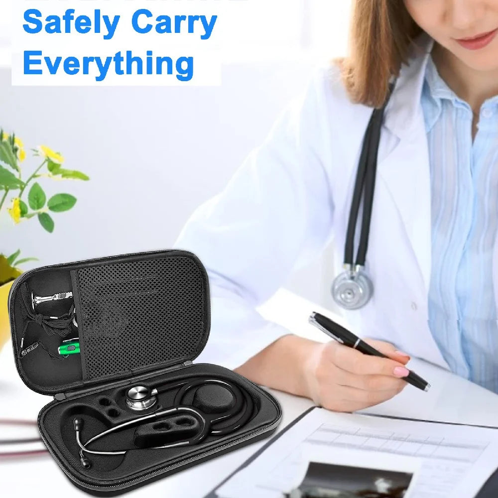 Eva Hard Stethoscope Case Shockproof Waterproof Portable Travel Storage Box For Littmann Cardiology Nurse Doctor Medical Organiz