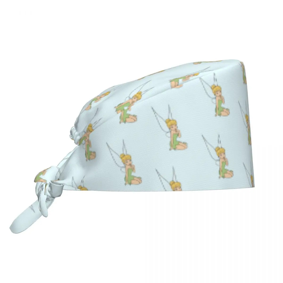 Custom Tinker Bell Breathable Nursing Work Cap Surgical Scrub Caps Unisex Nurse Medical Cap Cartoons Scrubs Hat Medical Surgical