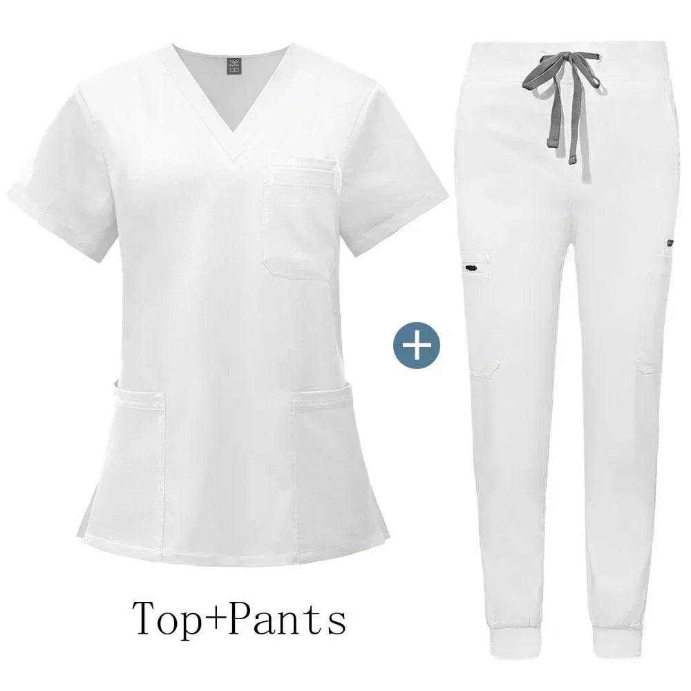 Wholesale Uniforms Doctor Nurse Work Wear Women Men Hot Sales Surgical Gowns Healthcare Nursing Articles High-quality Scrub Sets
