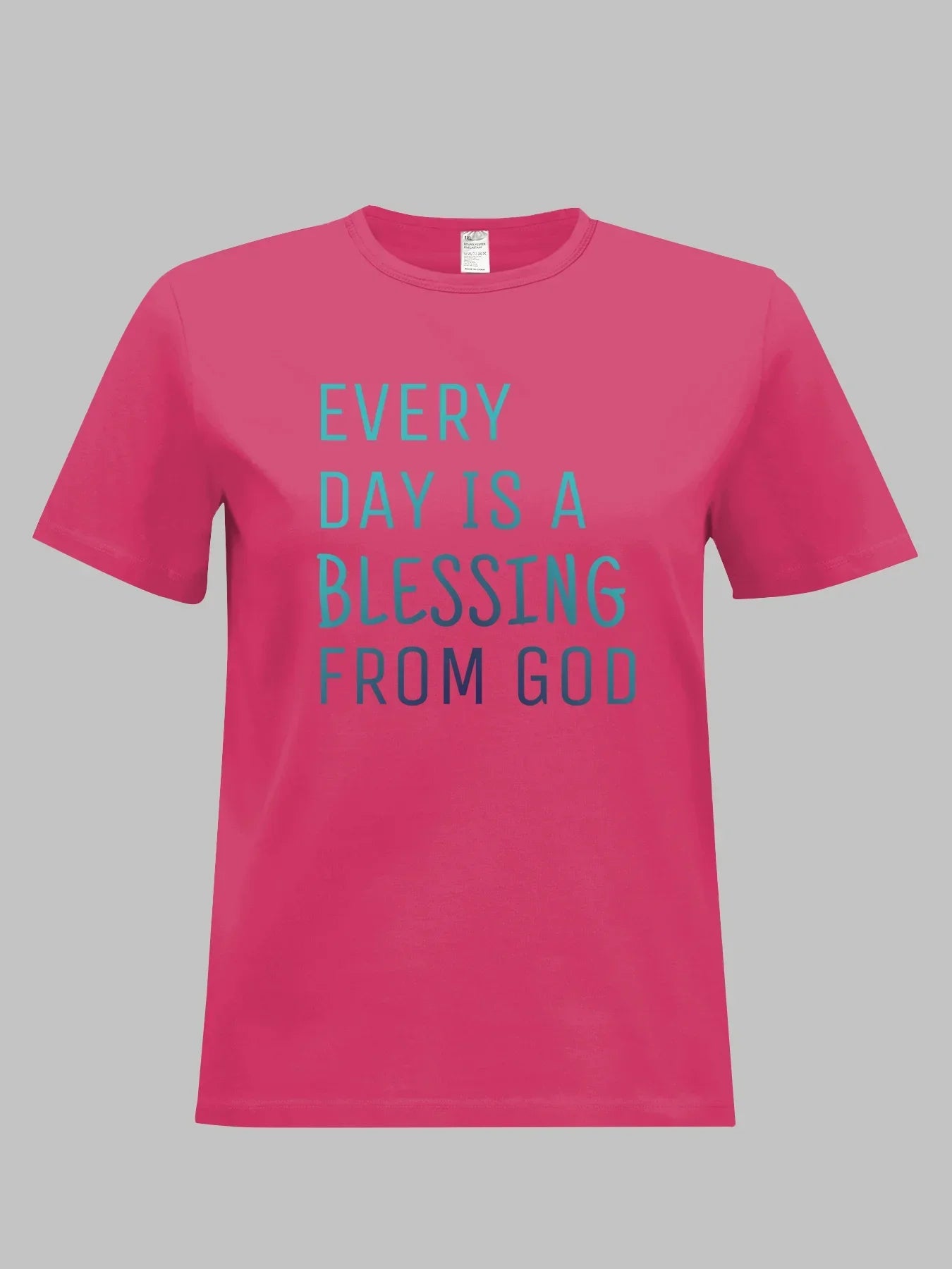Women Plus Size Clothing Summer Round Neck Short Sleeve Printed Letter Casual BLESSING Plus Size T-Shirts Y2k Top