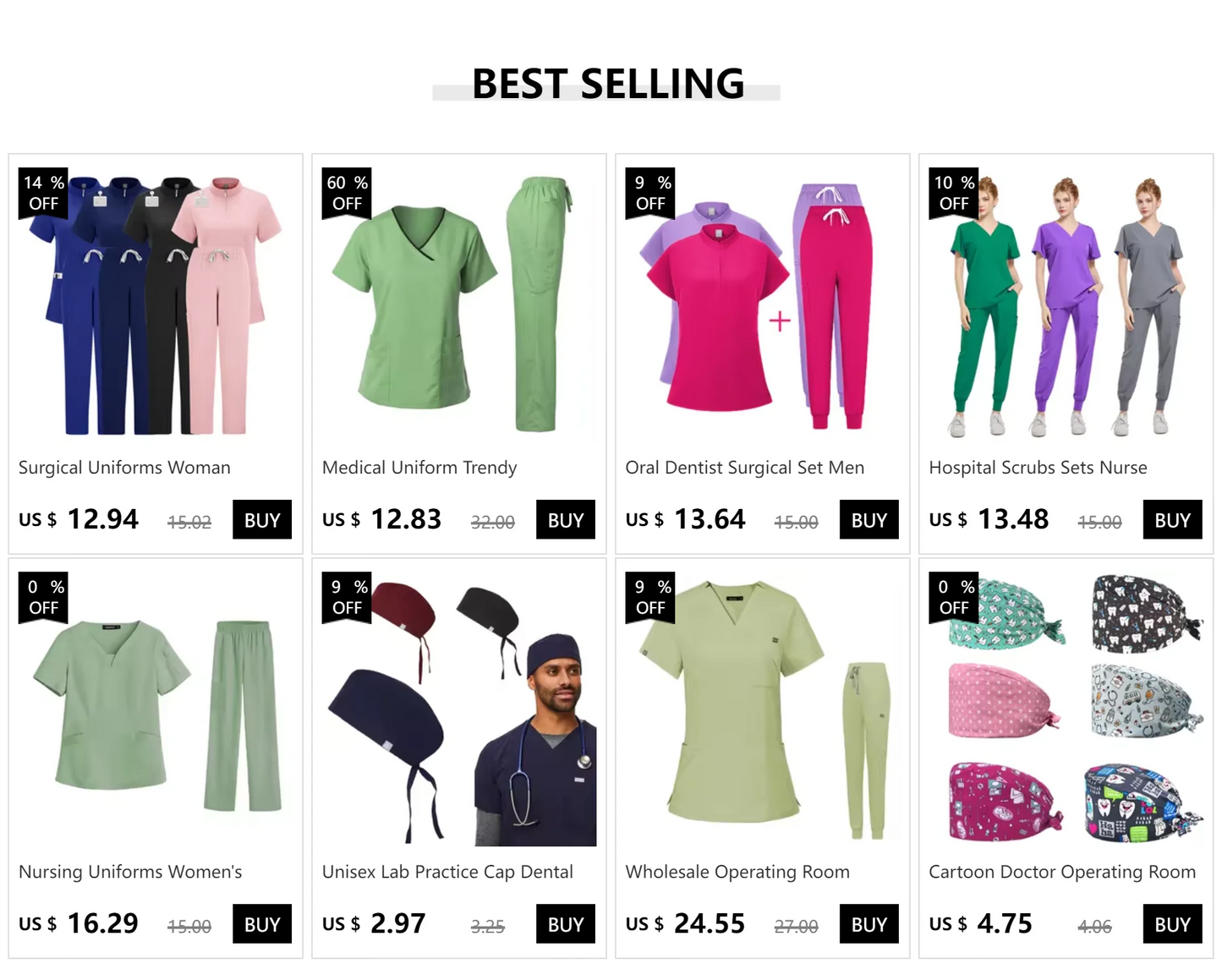 New Straight Pants Scrubs Set Medical Uniforms Stretch Tops with Pocket Nurse Uniform Surgery Suits Nursing Workwear Accessories