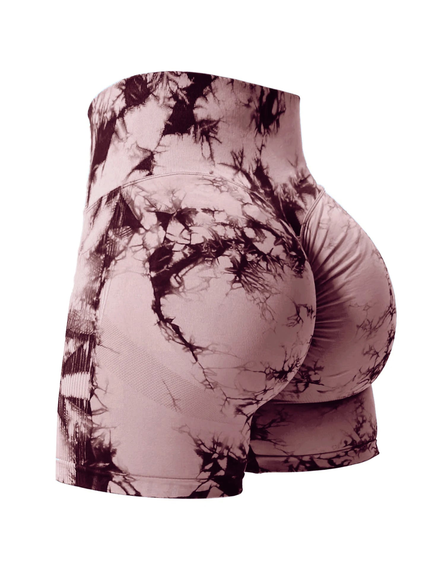 2024 Summer New 12 Color Sexy Tie Dye Shorts Woman Fitness Seamless Butt Lifting Shorts One Pieces Activewear Running Outdoors