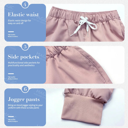 Scrubs Sets Pet Medical Uniforms Clothing Women Nurse Costume Spa Uniforms Surgery Suit Nurse Accessories Doctor Scrubs Workwear