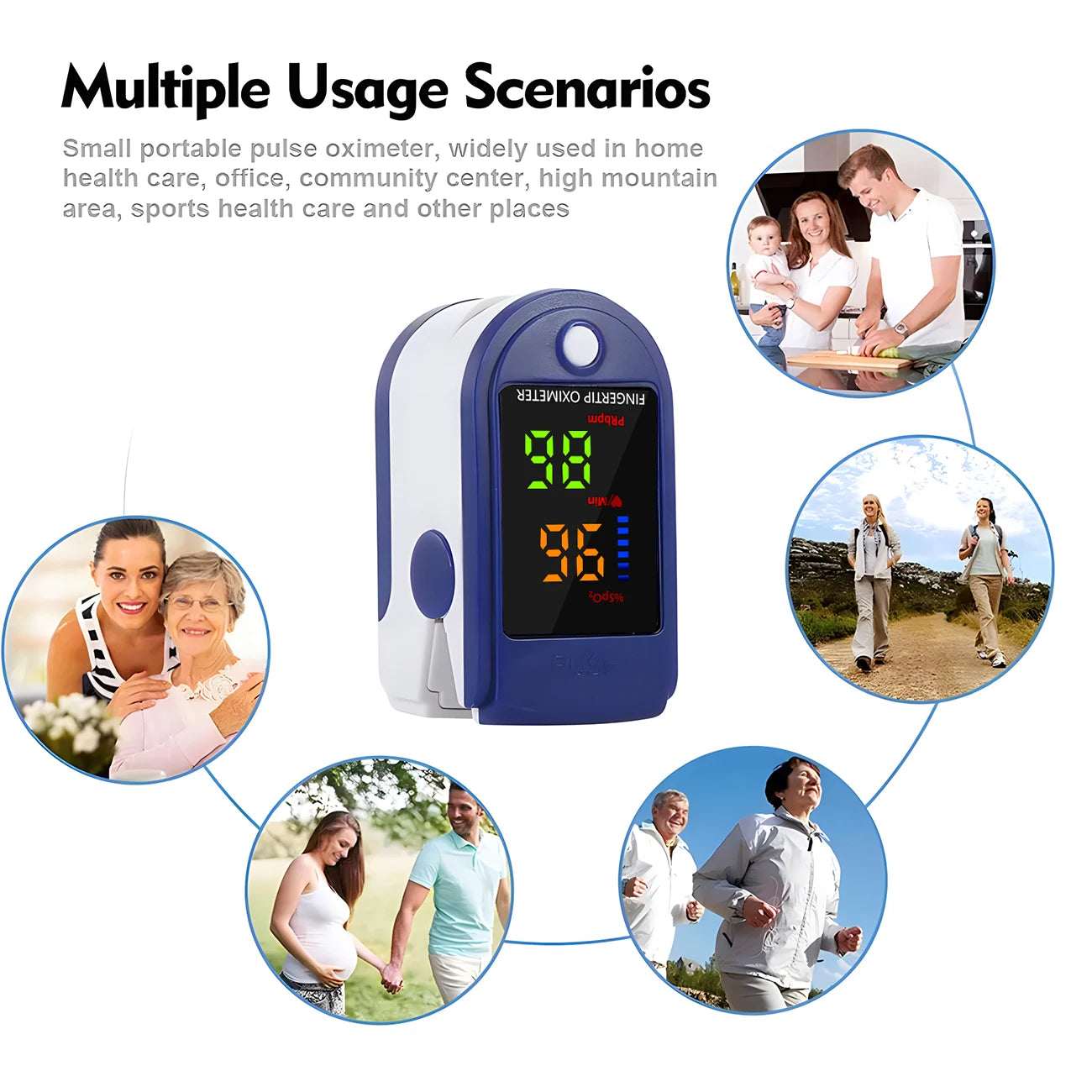 Non-Contact Temperature IR Thermometer Body Fast Measure Digital Fever Thermometer OR Portable Fingertip Blood Oxygen Oximeter