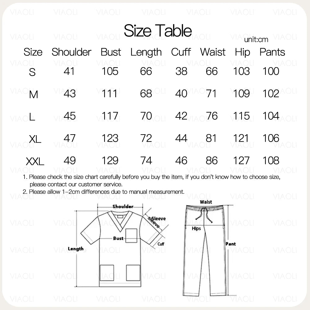 Multilcolors Beauty Work Clothes Hospital Nurse Uniforms Medical Scrub Set Women Men Clinical Clothes Dental Surgery Accessories