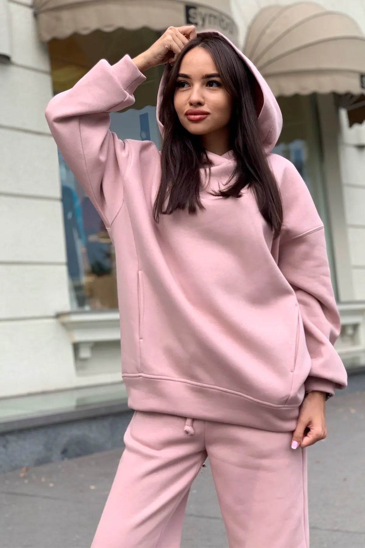 autumn tracksuit outfit set Women Two Piece Set hoodies Hooked Leisure Wide Leg Long Pants Sets Slim Fit Office Ladies Autumn