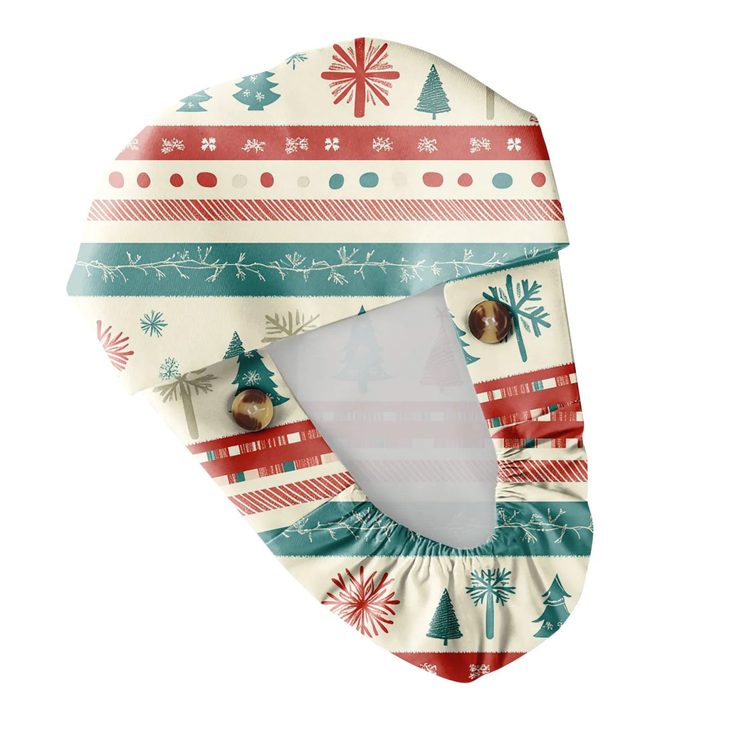 Christmas scrubs caps Pet shop hats Beauty Cleaning cap Wholesale prices cotton pet grooming nursing scrubs work cap