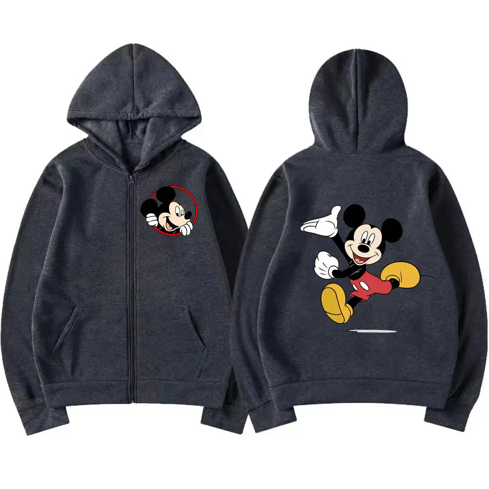 Womens Disney Mickey Mouse Graphic Sweatshirt All Items Buy 1 Authentic and Free Shipping Clothes Y2K Woman Winter Hoodie Jacket