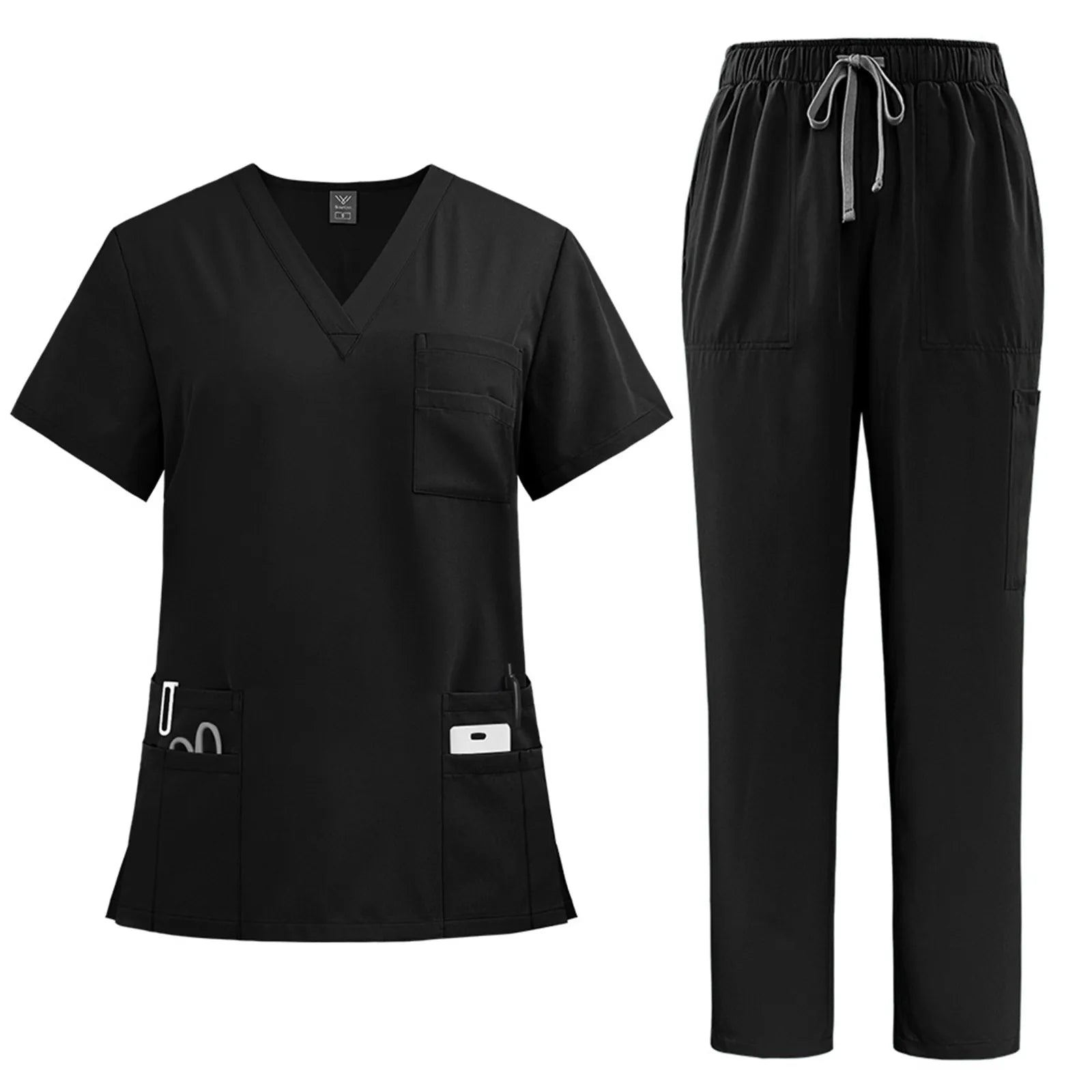 New Hospital Medical Scrub Suits Uniform Women Men Scrubs Set Beauty Work Clothes Nurse Accessories Dental Surgery Suit