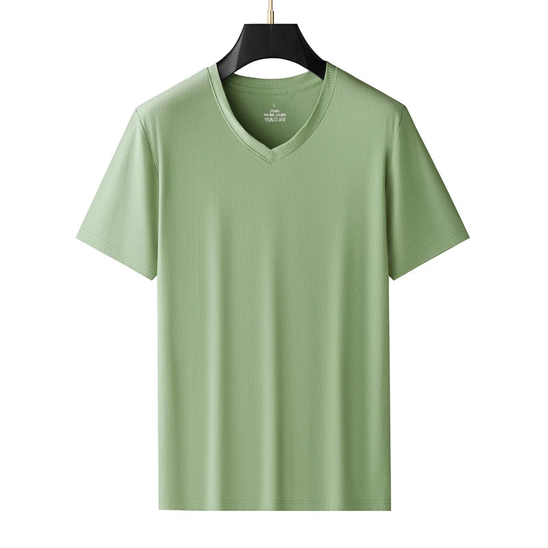 Plus Size 9xl 150kg T-Shirts Men Oversized Short Sleeve Tshirts 2025 Summer Quick Dry Men's T-Shirt Large Tee Tops 6xl 7xl 8xl