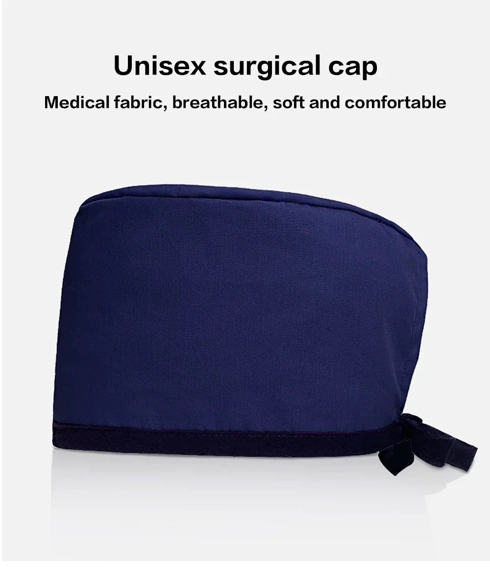 Surgical Scrub Caps Working Cap Pet Grooming Agency Work Scrubs Beauty Work Hats Lab Nursing Cap Gorro Enfermera Womens and Men