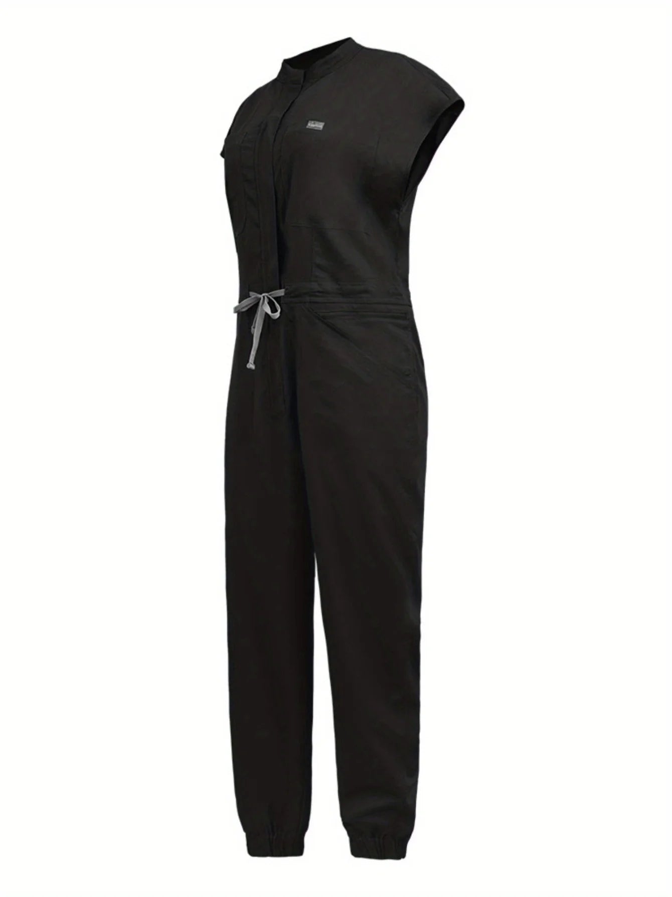 Comprehensive Training Outfit Scrubs Set Uniform Jogger Suit Stretch with Multi Pocket for Esthetician Workwear Jumpsuit