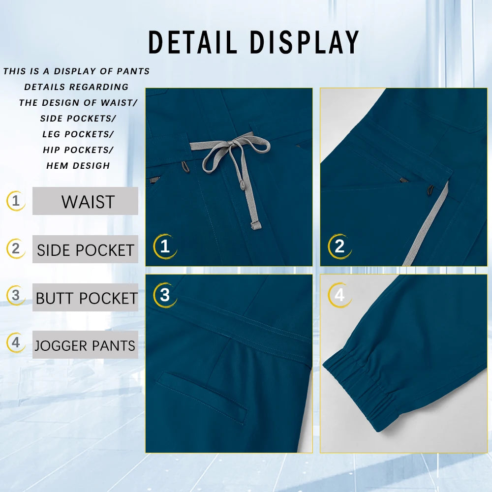 Doctor Nurse Scrub Uniforms Hospital Surgeon Uniforms Clinic Workwear Medical Nursing Clothes Dental Work Jumpsuits