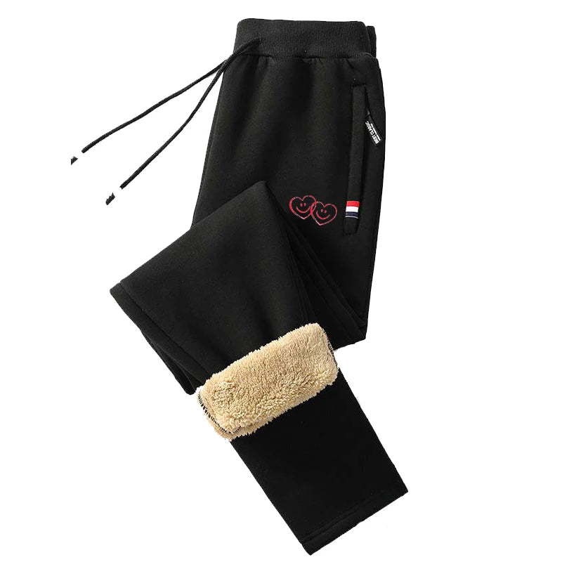 Winter Pants Men Lambswool Warm Thick Casual Thermal Sweatpants Male Trousers Brand Fashion Men Joggers Plus Size