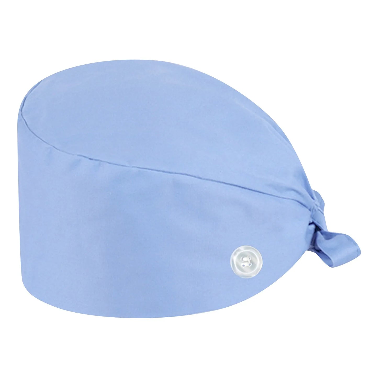 Nurse Solid Color Hat Surgical Cap Operating Room Hat Female Doctor Hats Stomatology Button Cap Dustproof ICU Nurse Hat