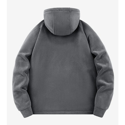 Winter Men Fleece Warm Jackets Mens Windproof Thick Jackets Parkas Coats Men Hooded Casual Outwear Jacket