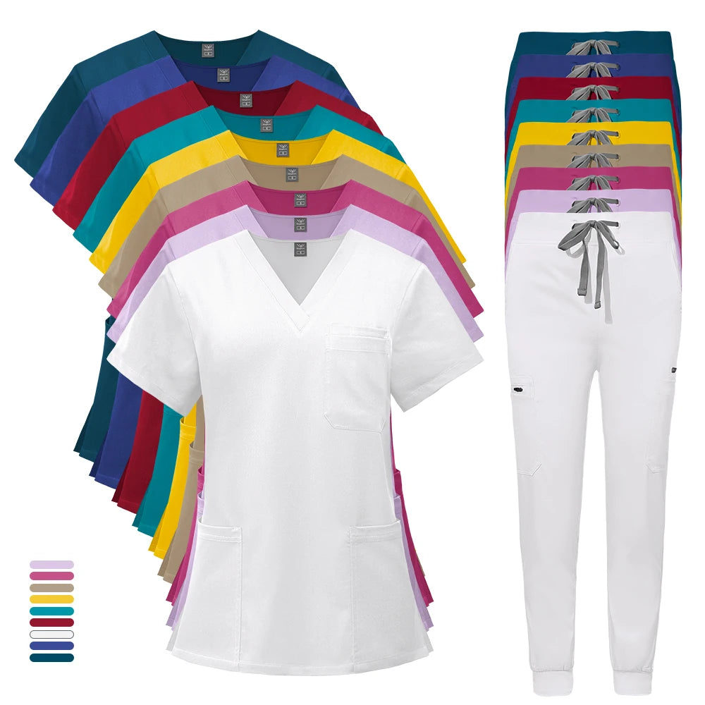 Nurse Uniform Woman Hospital Doctor Men's Medical Sweatshirt  Nursing Pants Unisex Workshop Uniforms Beauty SPA Work Clothes New
