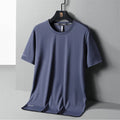 High-Quality Ice Silk T-Shirts Men Plus Size 8XL Male Tshirt Man Tee Shirt Breathable Wearing Tee Tops Running Fast Shipping