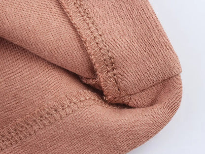 2025 New Women's Clothing European and American Style Fashion Washed Double-Sided Fabric Casual Pleated Pants