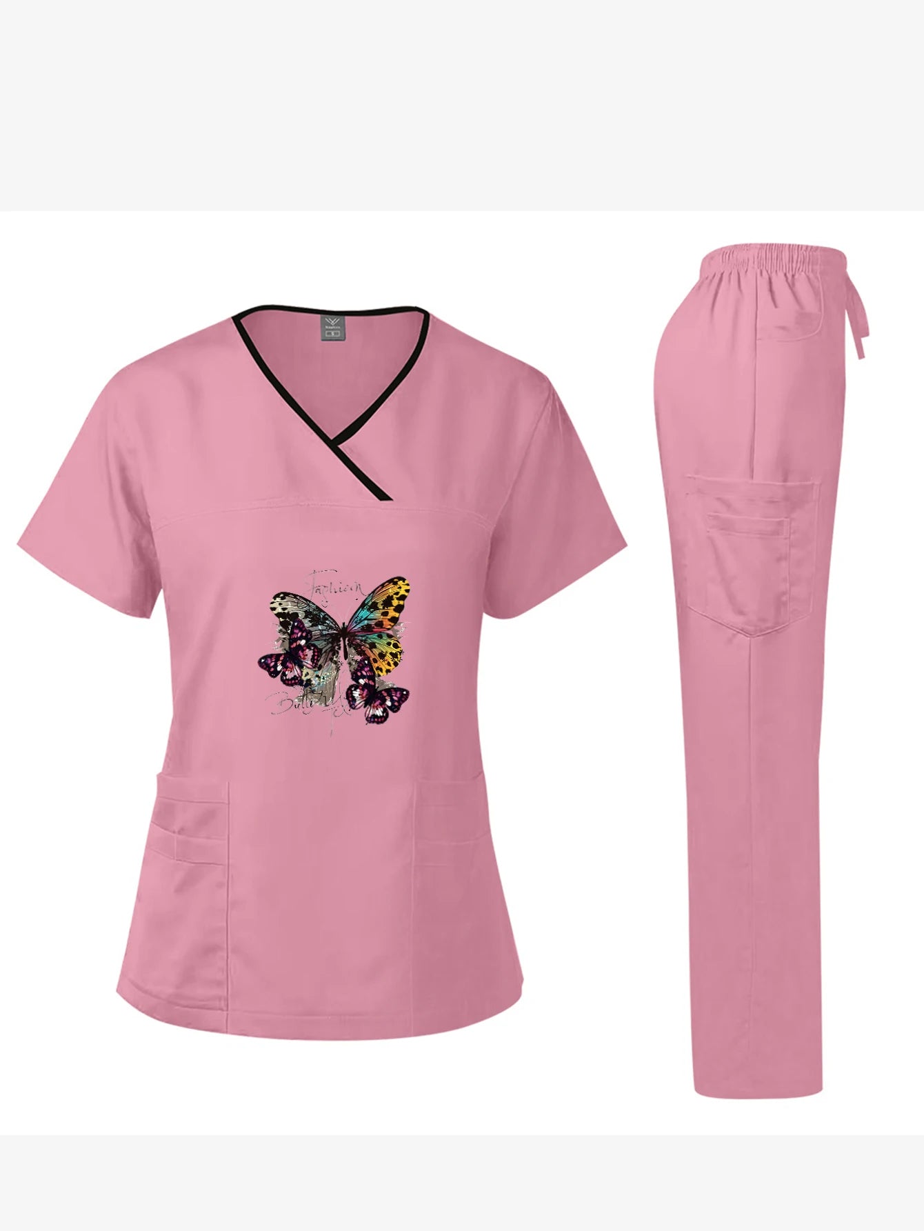 Elite Surgical Scrub Set: Quick-Dry Short-Sleeve Split Uniform | Performance Medical Gear for Dental Surgeons & Lab Technicians