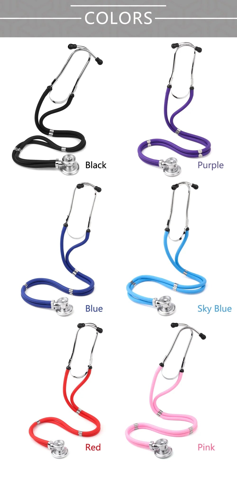 Multifunctional Doctor Stethoscope Professional Doctor Nurse Medical Equipment Cardiology Medical Stethoscope Medical Devices