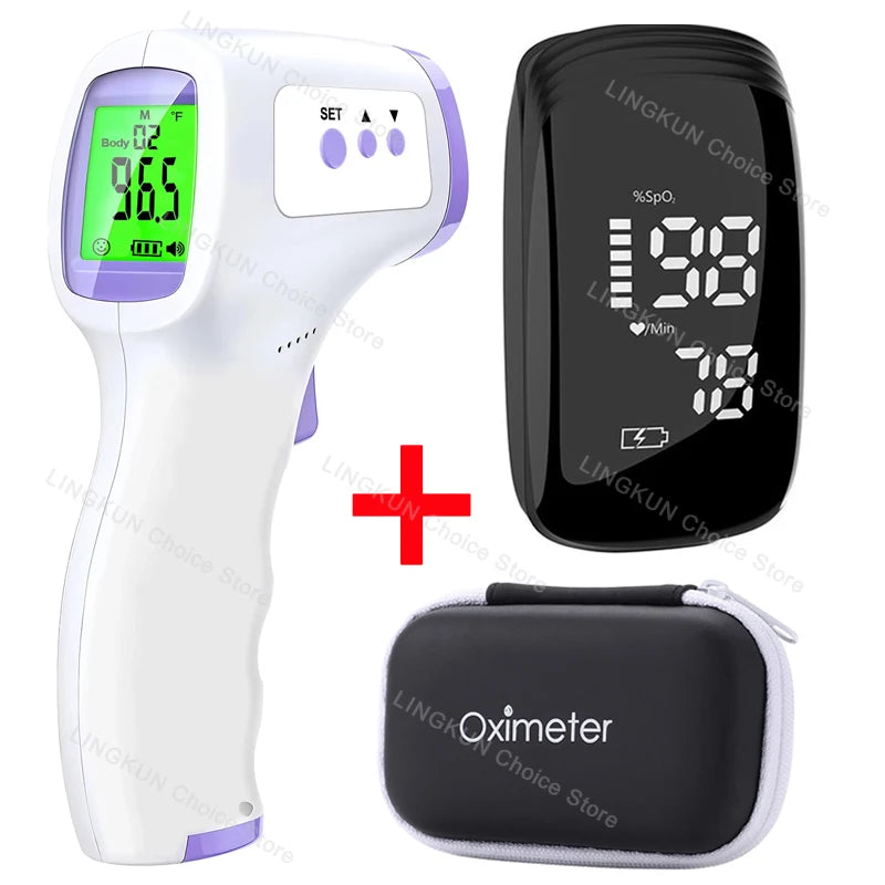 Medcial Portable Fingertip Pulse Oximeter Monitor Blood Oxygen Saturation Meter Pulse Oximeter Home Oximeter USB Rechargeale