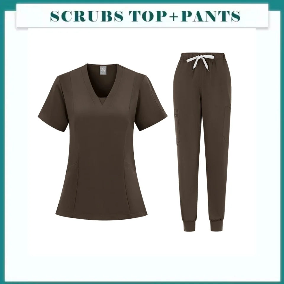 Scrub Sets Uniform Women Joggers Hospital Accessories Medical Surgical Gown Pharmacy Healthcare Work Wear Unisex Mens Scrub Soft