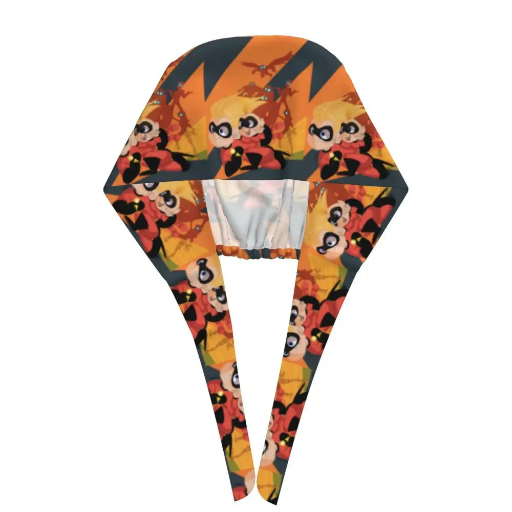 Custom The Incredibles Medical Staff Scrubs Hat Men Women Superhero Anime Doctor Nursing Surgical Cap Scrub Caps