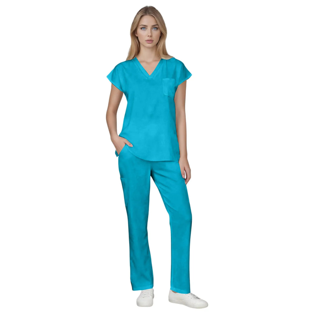 Scrubs Medical Uniform Women and Man Scrubs Set Medical Scrubs Top and Pants