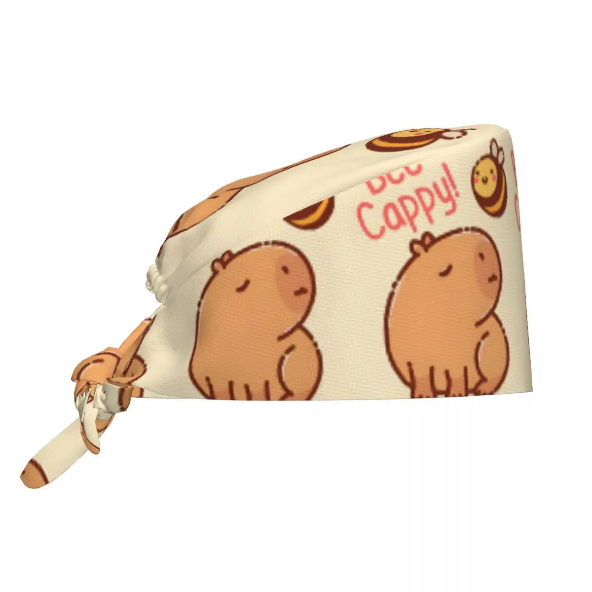 Custom Cartoon Capybara Medical Staff Scrubs Hat Women Men Comic Doctor Nursing Surgical Cap Scrub Caps