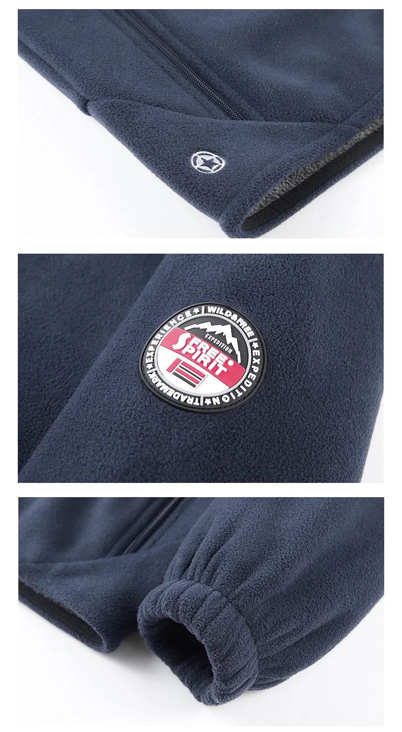 Winter Hoodies Men Outdoor Military Thick Warm Polar Fleece Jacket Camping Hiking Jackets For Streetwear Casual Coats Men Parkas