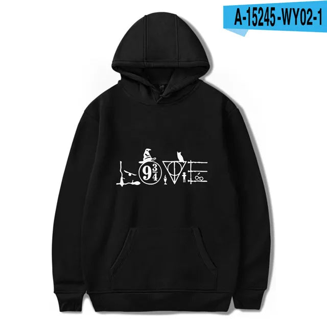 Harrys Glasses Printed Sweatshirt Hoodies Women/Men Casual Harajuku Hoodie Sweatshirts Fashion Fleece Jacket Coat Brand Clothes