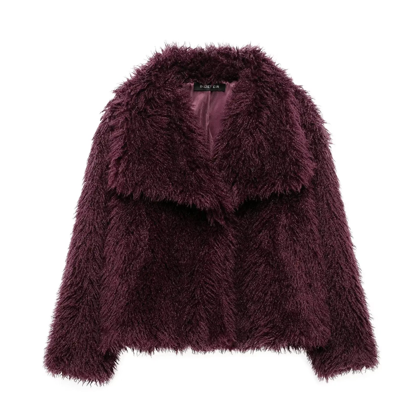 Winter Coats For Women Fashion New Faux Fur Long Sleeves Loose Coat Female Versatile High Street Women's Cardigan