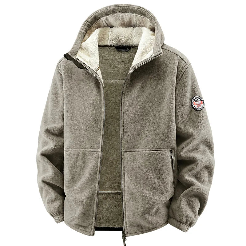 Winter Hoodies Men Outdoor Military Thick Warm Polar Fleece Jacket Camping Hiking Jackets For Streetwear Casual Coats Men Parkas