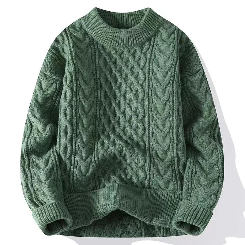 Winter Men's Sweater Men Clothing Striped Sweater Men Casual Streetwear Pullover O-Neck Sweaters Men