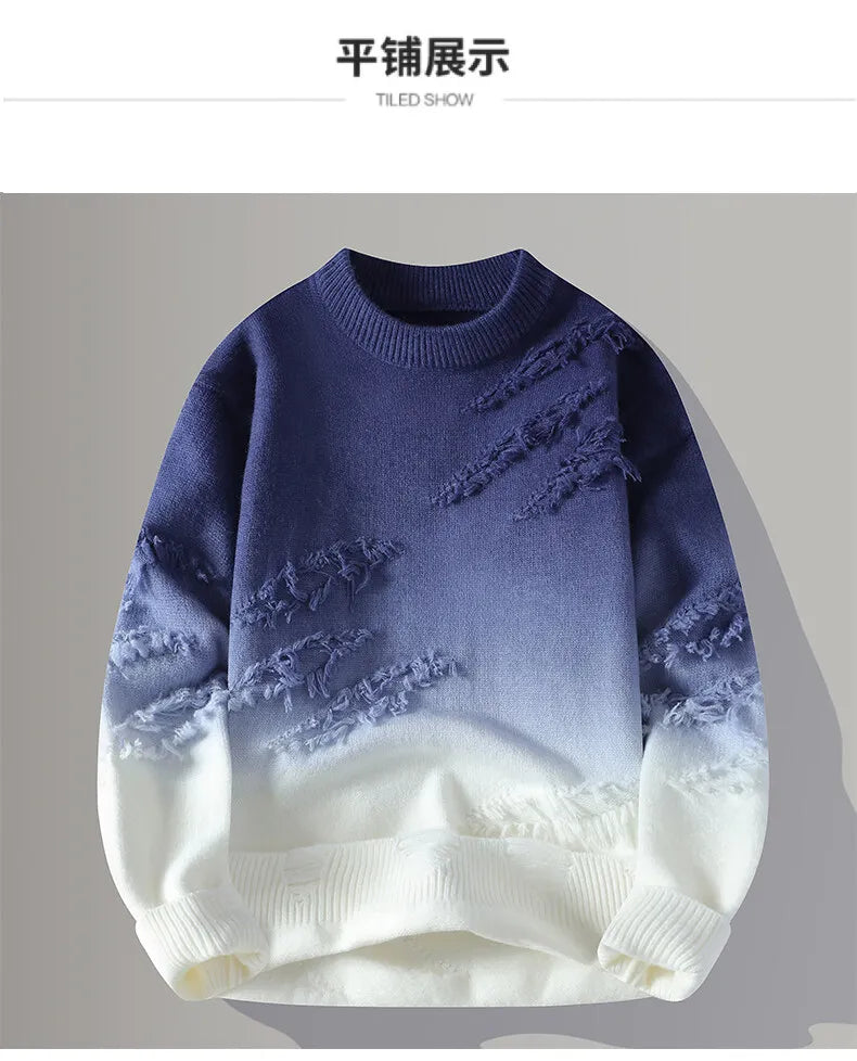 Winter Sweaters for male men thick O-neck sweater men Student youth sweaters autumn Men's wool Casual Knitwear Pullover