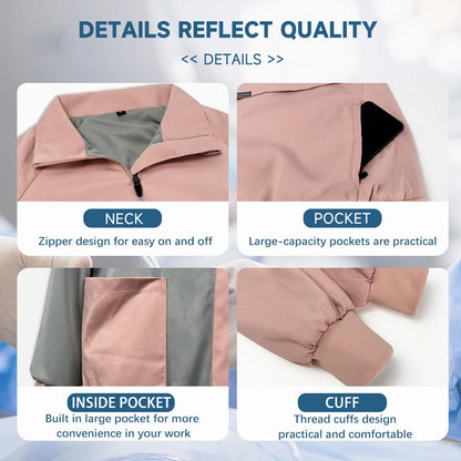 New Nurse Nursing Work Jacket Autumn Winter Warm Out Coat Women Men's Medical Sweatshirts Long-sleeved Scrubs Top Streetwear