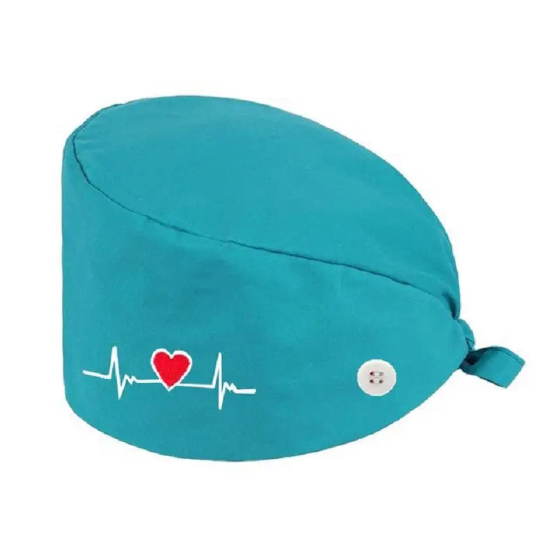 Solid color scrubs caps with button Pet Grooming Agency Work Scrubs Beauty Work Hats Lab nursing scrubs cap gorro enfermera